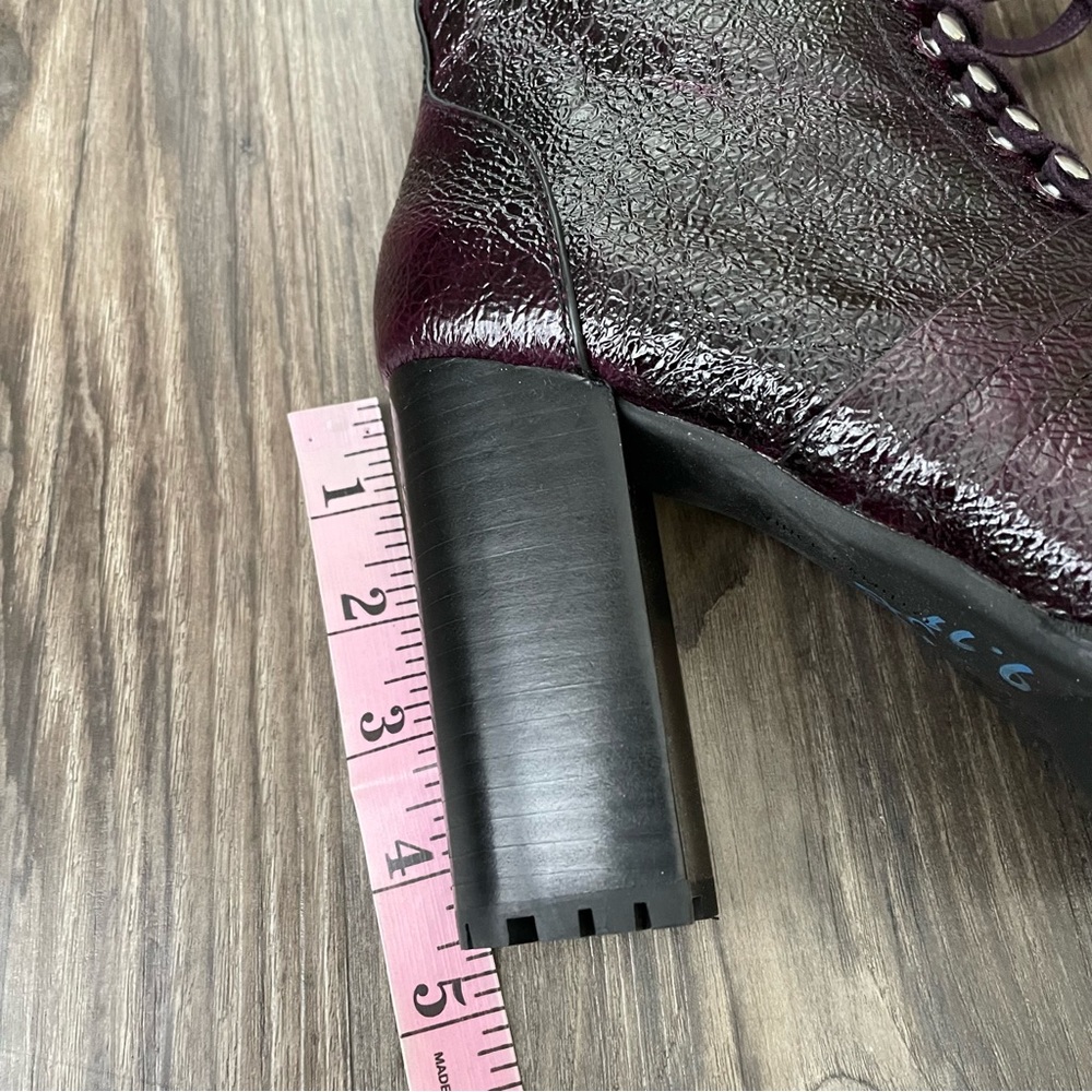 Vince Camuto NEW Deep Plum Colored Platform Ermania Combat Boots - Picture 8 of 14